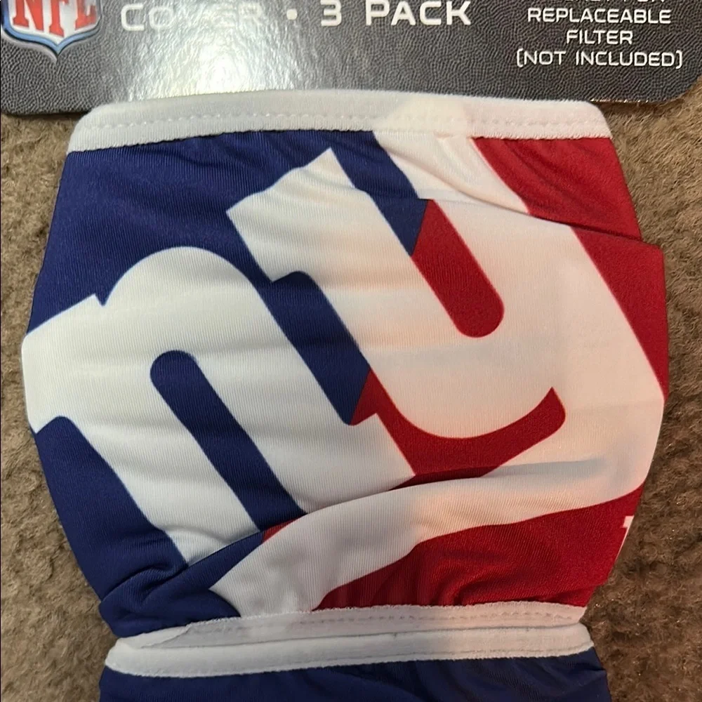 NFL Giants Reusable Face Cover 3 Pack